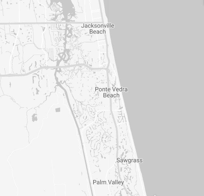 Service Area Impact Enclosures Ponte Vedra Beach FL Map Of 